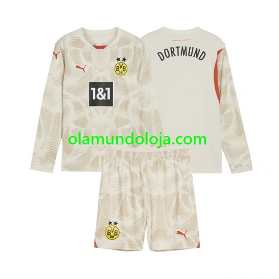 Camisola Borussia Dortmund Guarda-redes Criança Equipamento Primeiro 2024-2025 Manga Comprida